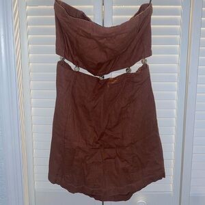 Abercrombie Beaded Strapless Mini Dress